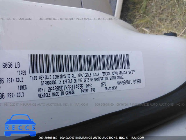 2010 Chrysler Town and Country 2A4RR5D1XAR114036 image 8