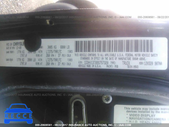 2009 Dodge RAM 1500 1D3HV13T89S757320 image 8