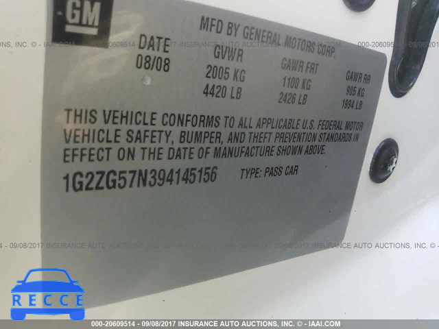 2009 Pontiac G6 1G2ZG57N394145156 image 8