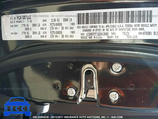 2016 RAM 1500 1C6RR7MT1GS413481 image 8
