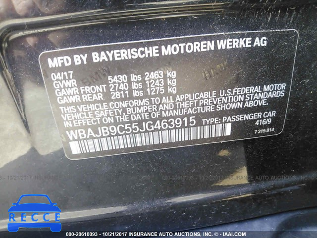 2018 BMW M550XI WBAJB9C55JG463915 зображення 8