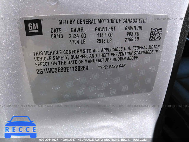 2014 Chevrolet Impala Limited LTZ 2G1WC5E39E1120269 image 8