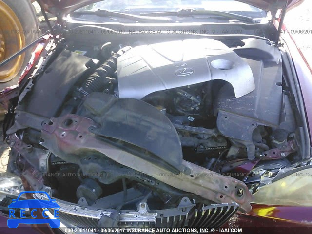 2006 LEXUS IS 350 JTHBE262665003137 image 9