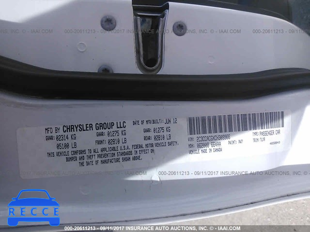 2012 Chrysler 300 2C3CCACGXCH309966 image 8