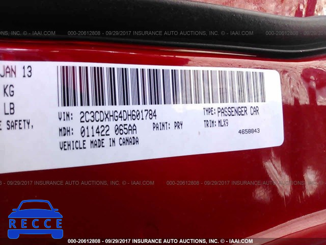 2013 Dodge Charger SXT 2C3CDXHG4DH601784 Bild 8