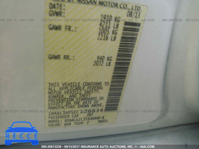 2014 Nissan Altima 1N4AL3AP5EC126634 image 8