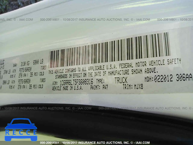 2015 RAM 1500 1C6RR6LT5FS608316 image 8