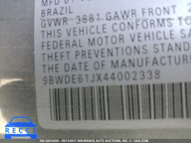 2004 Volkswagen GTI 9BWDE61JX44002338 image 8