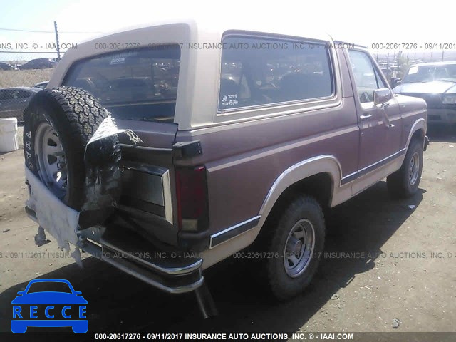 1986 Ford Bronco U100 1FMEU15H3GLA94863 image 3