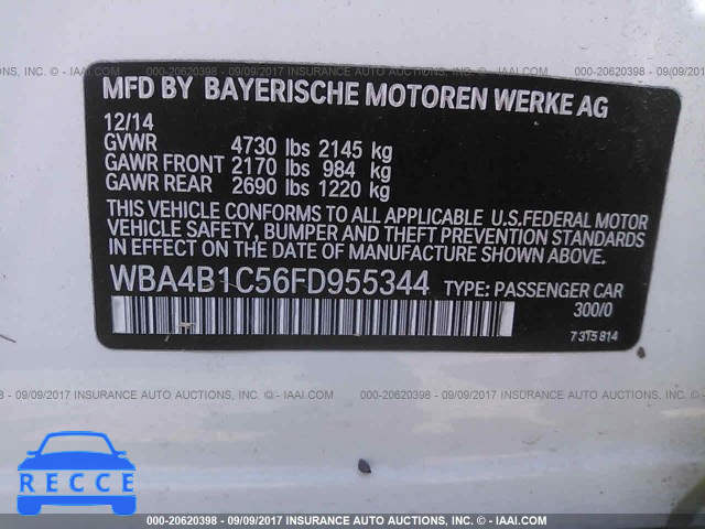2015 BMW 435 WBA4B1C56FD955344 image 8