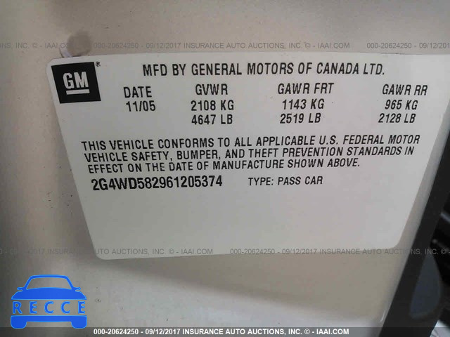 2006 Buick Lacrosse 2G4WD582961205374 image 8