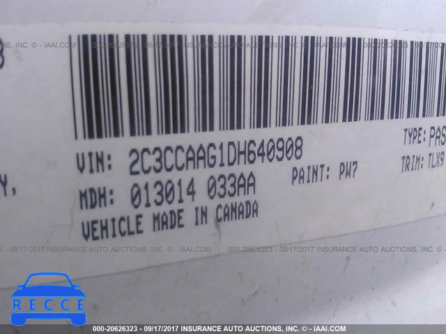 2013 Chrysler 300 2C3CCAAG1DH640908 image 8