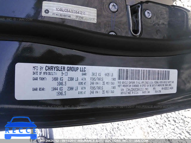 2014 JEEP COMPASS SPORT 1C4NJCBA2ED641211 image 8