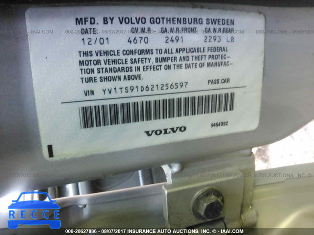 2002 Volvo S80 T6 TURBO YV1TS91D621256597 image 8