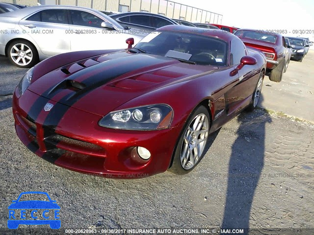 2008 DODGE VIPER SRT-10 1B3JZ69Z28V200375 зображення 1