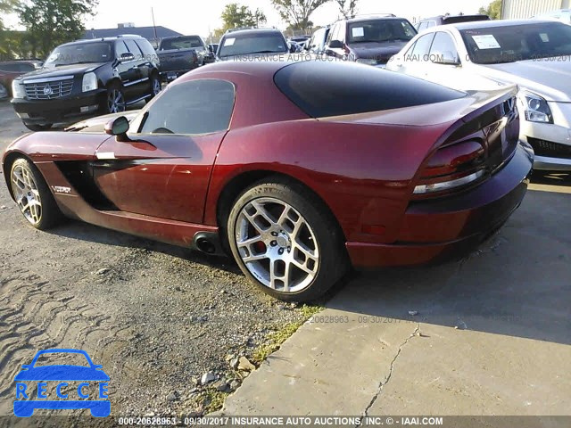 2008 DODGE VIPER SRT-10 1B3JZ69Z28V200375 зображення 2