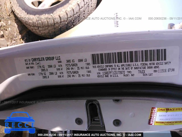 2012 Dodge RAM 1500 LONGHORN 1C6RD7PT1CS172672 Bild 8