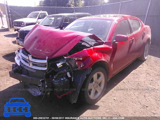 2012 DODGE AVENGER 1C3CDZCB5CN112372 зображення 1