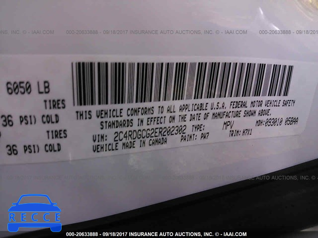 2014 Dodge Grand Caravan SXT 2C4RDGCG2ER202302 image 8