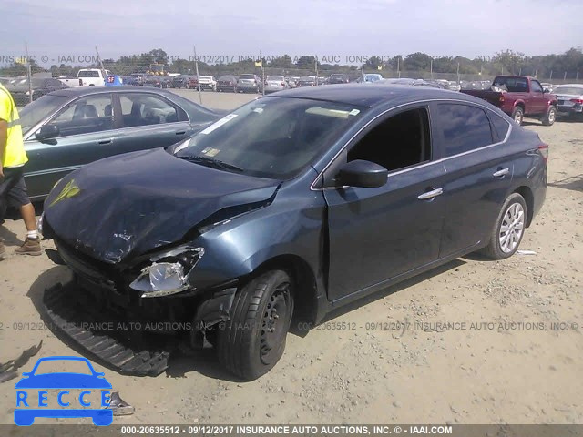 2014 Nissan Sentra 1N4AB7AP1EN854790 зображення 1