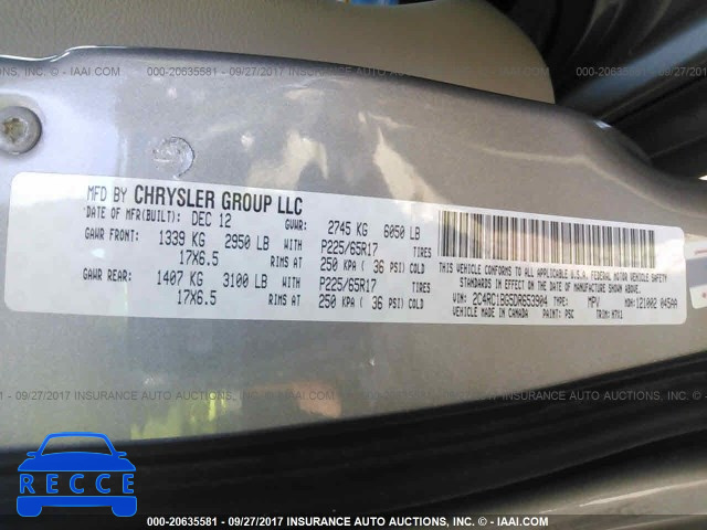 2013 Chrysler Town and Country 2C4RC1BG5DR653904 image 8