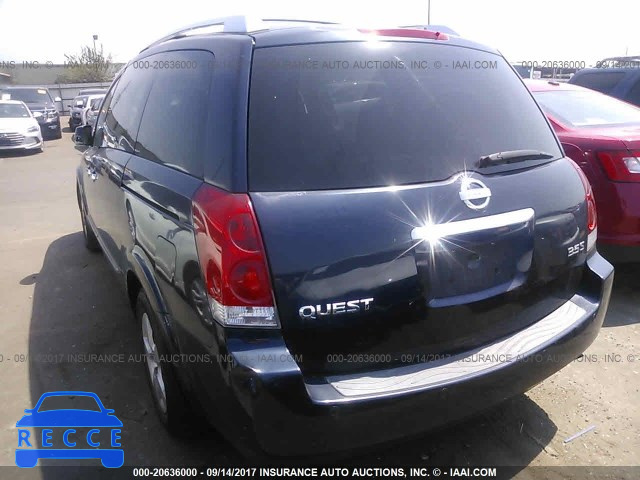 2007 Nissan Quest 5N1BV28UX7N121012 image 2