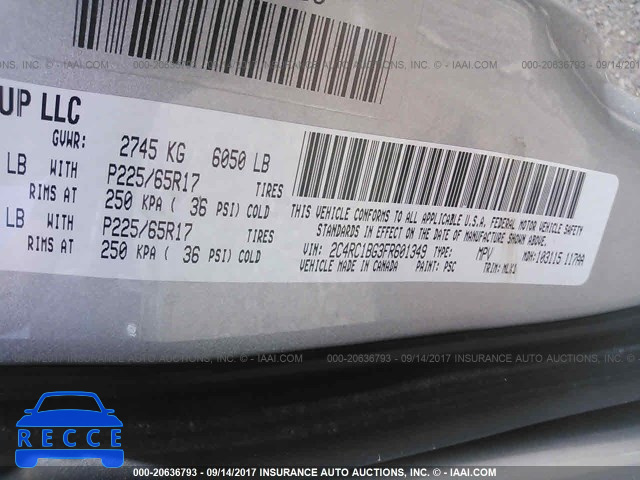 2015 Chrysler Town & Country TOURING 2C4RC1BG3FR601349 image 8