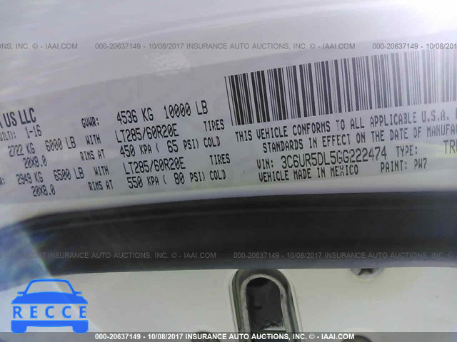 2016 RAM 2500 SLT 3C6UR5DL5GG222474 image 8