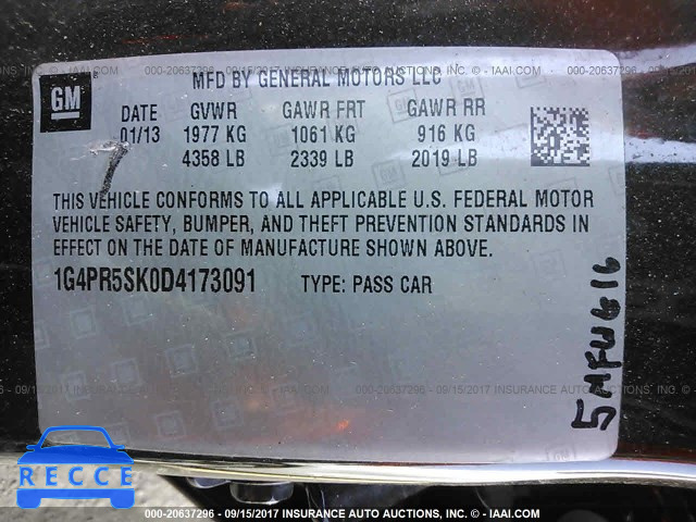 2013 Buick Verano CONVENIENCE 1G4PR5SK0D4173091 image 8