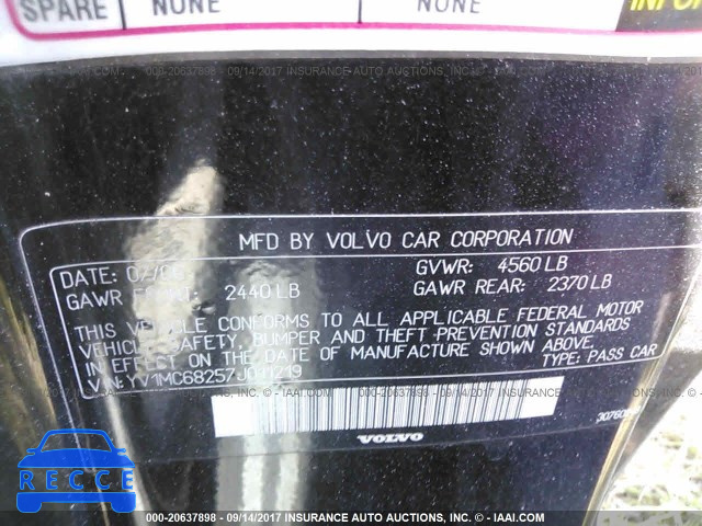 2007 Volvo C70 T5 YV1MC68257J011219 image 8