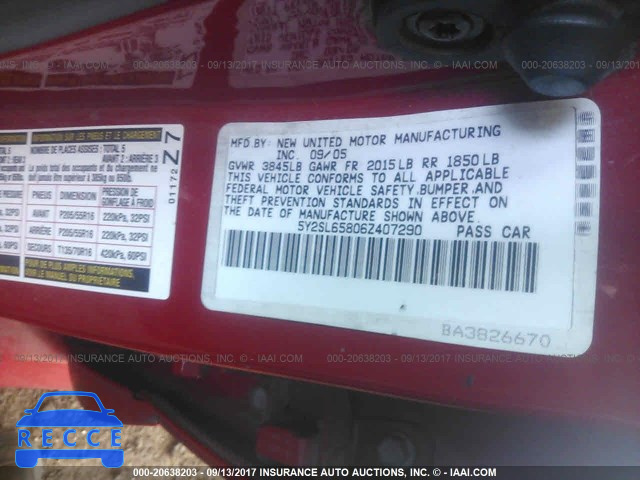 2006 Pontiac Vibe 5Y2SL65806Z407290 image 8