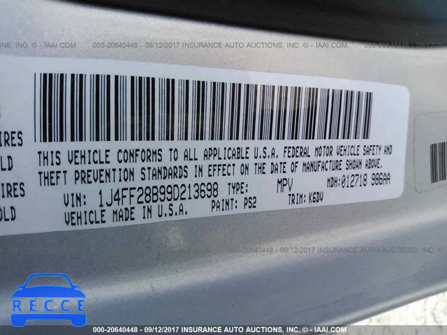 2009 Jeep Patriot 1J4FF28B99D213698 image 8