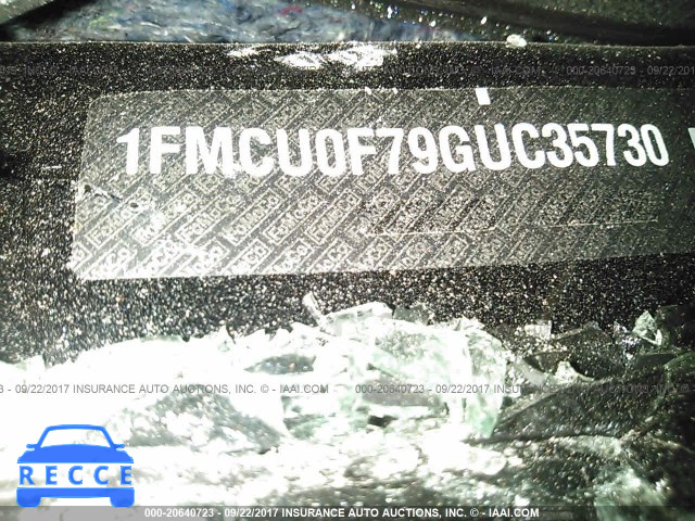 2016 Ford Escape 1FMCU0F79GUC35730 зображення 8