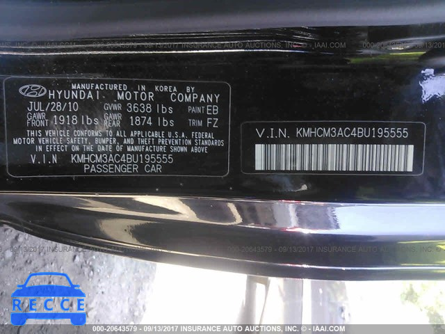 2011 Hyundai Accent GL KMHCM3AC4BU195555 image 8