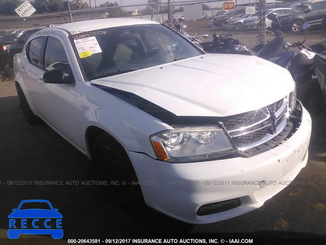 2014 Dodge Avenger SE 1C3CDZAB3EN216655 зображення 0