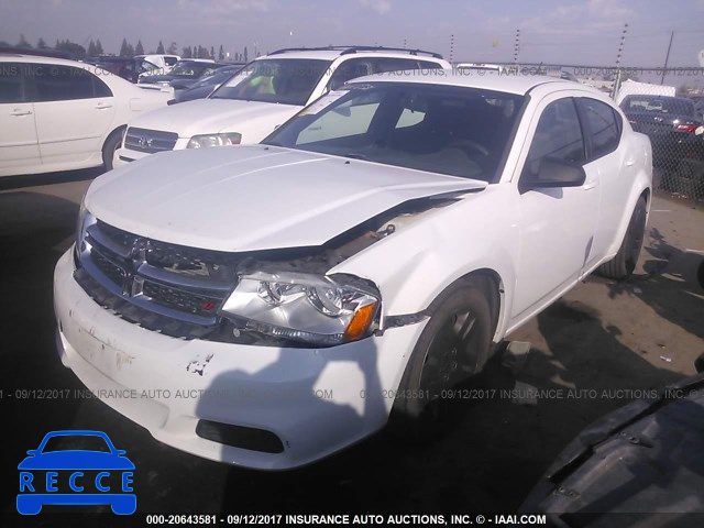 2014 Dodge Avenger SE 1C3CDZAB3EN216655 зображення 1