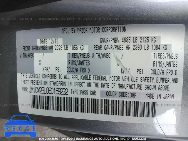 2014 Mazda 5 JM1CW2BL0E0169232 image 8