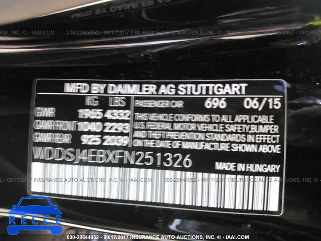 2015 Mercedes-benz CLA 250 WDDSJ4EBXFN251326 image 8