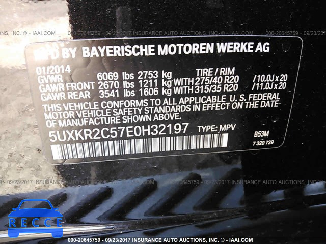 2014 BMW X5 SDRIVE35I 5UXKR2C57E0H32197 image 8