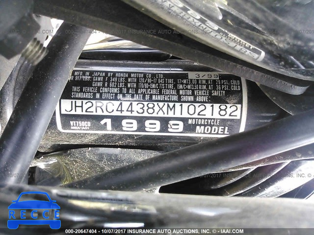 1999 Honda VT750 JH2RC4438XM102182 image 9