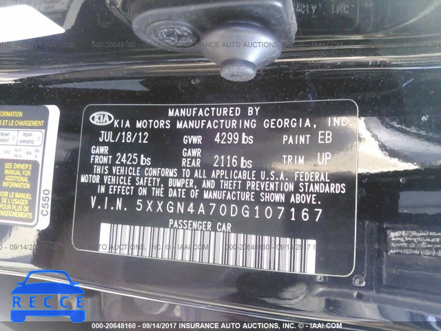 2013 KIA Optima 5XXGN4A70DG107167 image 8