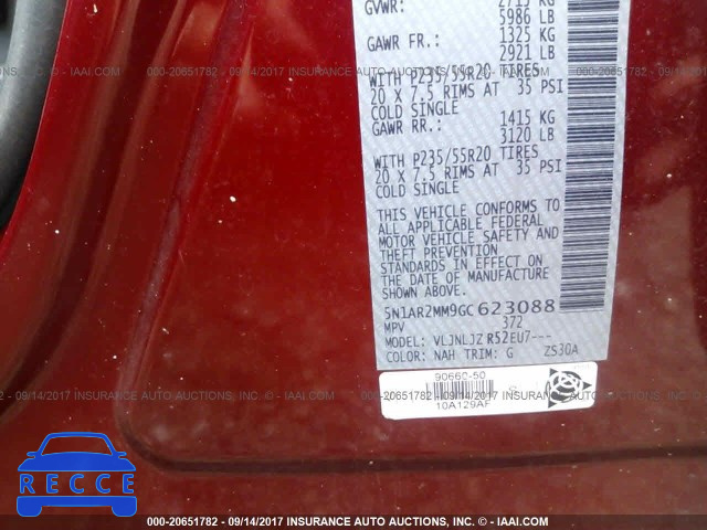 2016 Nissan Pathfinder S/SV/SL/PLATINUM 5N1AR2MM9GC623088 image 8