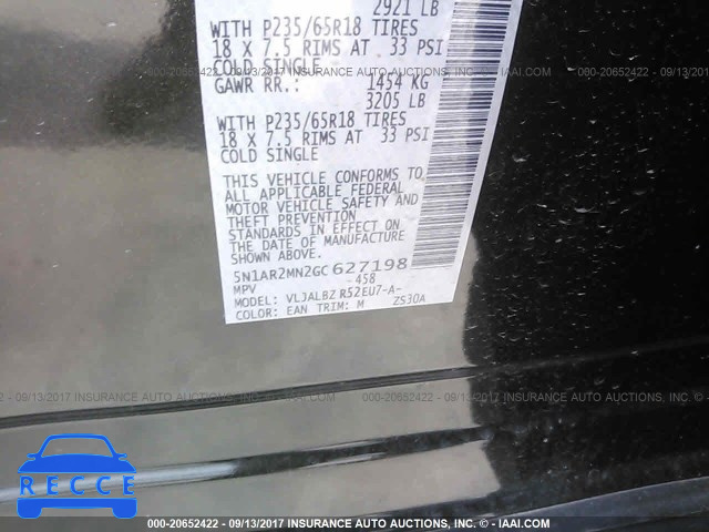 2016 Nissan Pathfinder 5N1AR2MN2GC627198 зображення 8