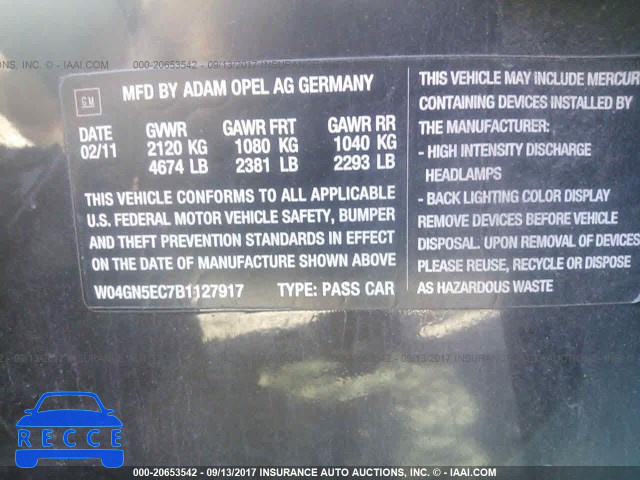 2011 Buick Regal CXL W04GN5EC7B1127917 image 8