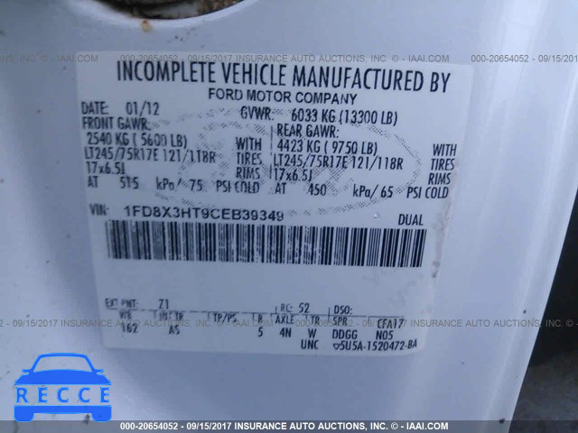 2012 Ford F350 1FD8X3HT9CEB39349 image 8