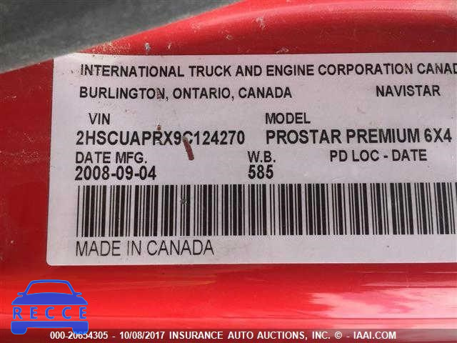 2009 INTERNATIONAL PROSTAR PREMIUM 2HSCUAPRX9C124270 зображення 6