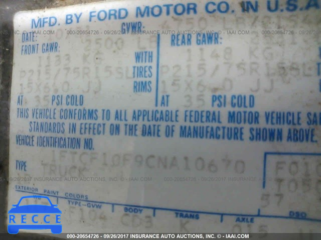 1982 Ford F100 1FTCF10F9CNA10670 image 8