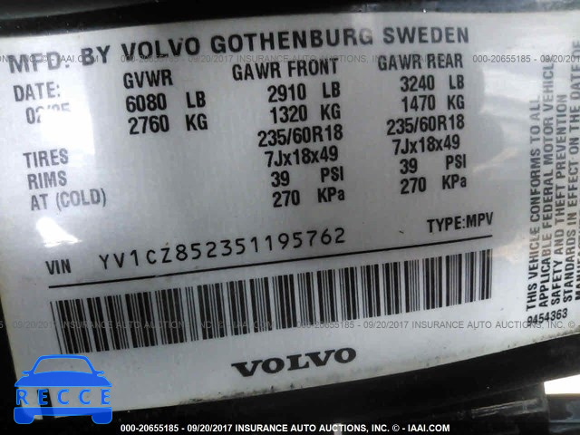 2005 Volvo XC90 V8 YV1CZ852351195762 image 8