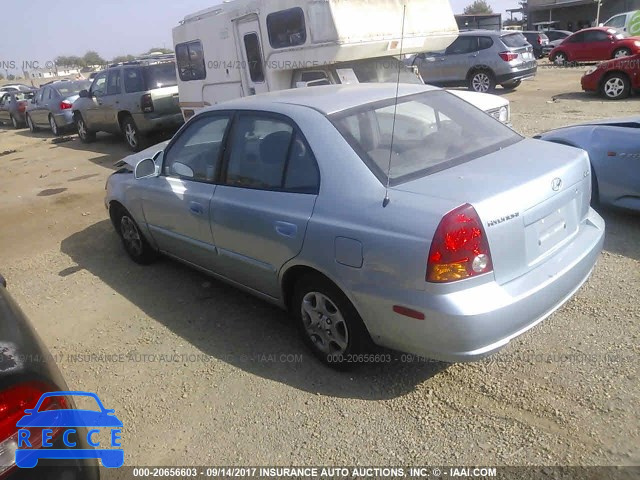 2003 Hyundai Accent KMHCG45C83U492899 image 2