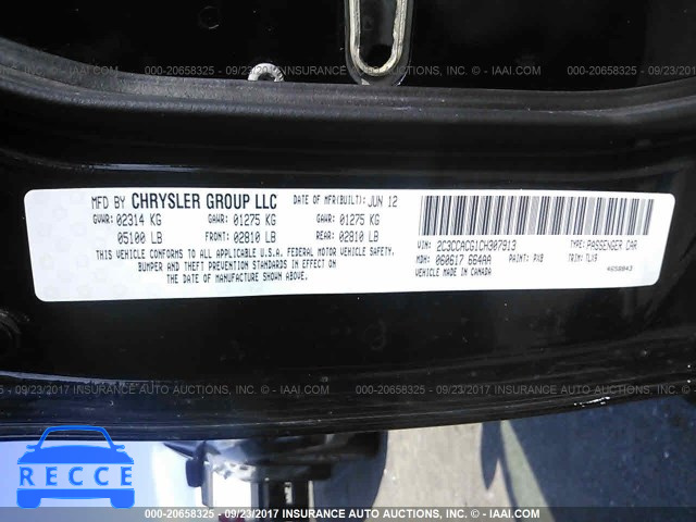 2012 Chrysler 300 LIMITED 2C3CCACG1CH307913 image 8